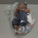 SCOM Reborn Baby Dolls Black - 18 Inch Soft Vinyl Realistic African American Baby Doll Sleeping Lifelike Real Life Newborn Baby Dolls with Doll Accessories and Gift Box for 3+ Year Old Girls Boys Kids