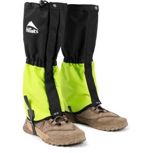 Waterproof Adjustable Leg Gaiters for Men and Women Snow Boot Gaiters for Hiking in Hunting Sand and Mud Mountain Climbing or Snowshoeing (Small-Medium, Green)