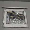 LG 6,000 BTU Window Air Conditioner, 115V, Cools 250 Sq.Ft. for Bedroom, Den, Living Room, Quiet Operation, with Remote, 2 Cooling & Fan Speeds, 2-Way Air Deflection, Auto Restart, White