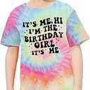Birthday Girls Shirts I’m The Birthday Girl Its Me T Shirts Birthday Party Tee Tops Kids Outfit Colorful, 120