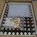 PrettyCare Glass Dropper Bottles Set of 99, 1oz (30ml) Frosted Empty Thick Bottles Bulk with Leakproof Silver Caps - With Labels & Funnels for for Storage, Travel,Essential Oils, DIY Serums