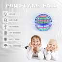 SVJJ 2023 Flying Orb Ball Toy, Flying Toy Boomerang Fly Spinners for Kids Adults Indoor Outdoor Flying Ball Toy, Globe 360Rotating Hand Controlled Flying Orb Ball Toys Magic Toy (Blue), TSM004-B