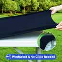 Wolkemer 2 Pack 3 Foot Navy Blue Fitted Tablecloth 36x36 Inch Square Elastic Edges Table Cloth, Spandex Stretch Table Cover with Machine Washable Fabric for Wedding Party Picnic Dining Indoor Outdoor