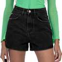 SANMM Jean Shorts Womens Summer Stretchy Denim Casual Hot Short Jorts 2026, Size: Small