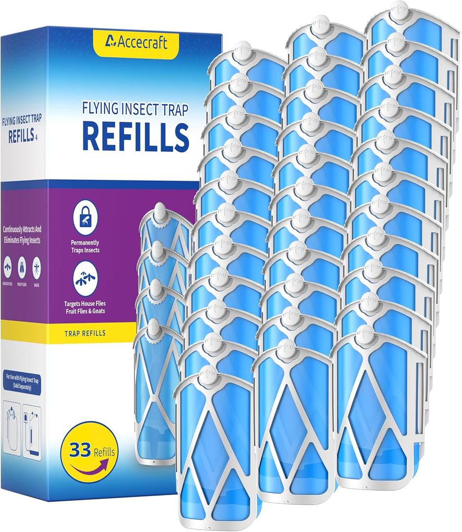 33 Pack Refill Cartridges, 2025 Upgraded High-Stick Refills, Compatible with Indoor Light M364 & Max, Easy to Replace