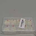 Square Nail Tips Half Cover 500Pcs Clear Acrylic Nails French Short False Nails with Box (Natural)