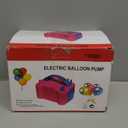 AGPTEK Electric Air Balloon Pump, 110V 600W Rose Red Portable Dual Nozzle Inflator/Blower for Party Decoration