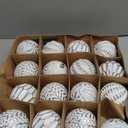 Christmas Ball Ornaments Set, 16ct 80mm Elegant White Assorted Xmas Tree Ball Ornaments, Shatterproof Christmas Tree Hanging Ornaments for Xmas Decoration