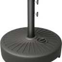 Umbrella Base Water Filled Stand 81.5lb Max Capacity Heavy Duty Patio Umbrella Base for Outdoor,Deck,Market,Lawn,Garden
