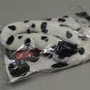 CONGRU 4 Pcs Dog Costume Adults,Dog Ears Headband and Tail/Choker/Felt Stickers,Halloween Costume Accessories Animal Cosplay Dress Up