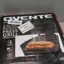 OVENTE Electric Panini Press Grill with Nonstick Plates, LED Indicator Lights, Thermostat Control, Cool Touch Handle, Compact Sandwich Maker Perfect for Cooking Breakfast, Snacks & More, Black GP0401B