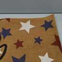 Breling 1 Pcs Large Patriotic Coir Doormat, 16 x 48 inches 250 Anniversary Front Door Rug with Blue Red White Stars, Entryway Mat for 4th of July Memorial Day Outdoor Porch Decor