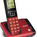 VTech CS6719-16 DECT 6.0 Phone with Caller ID/Call Waiting, 1 Cordless Handset, Red