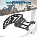 2Pcs Black Rear Brake Disc Guard Cover, Aluminum Dirt Pit Bike Motorcycle Sprocket Guards Derailleur Cover Caliper Chain Protector for Sur Ron Light Bee for Surron/Segway X160/X260