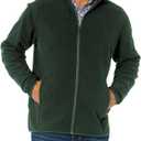 Amazon Essentials Men's Full-Zip Fleece Jacket (Available in Big & Tall), Forest Green, X-Small