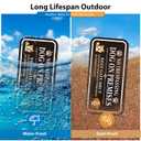 2 x No Trespassing Dog On Premises Keep Gate Shut Sign, Do Not Enter Without Permission Sign, 4Pack -12"x6" Rust Free Reflective Aluminum, Fade Resistant, UV Protected, Weather Resistant, Easy to Mount