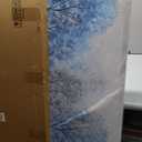 Forest Wall Art Blue and White Misty Trees Landscape Artwork 29"x58", 29L" x 58W"