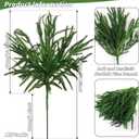16 Pcs Christmas Norfolk Pine Branches Picks,18" Extra Length Artificial Xmas Branches Plants Pine Stems Needles, Fake Greenery Norfolk Pine Stems Sprigs for DIY Craft Garland Home Garden Decor
