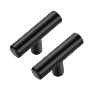 Ravinte Hardware 10 Pack 2 Inch Length Kitchen Cabinet Handles with Single Hole Matte Black Cabinet Pulls Stainless Steel Drawer Pulls,Cabinet Knobs for Dresser Drawer