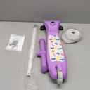 TONBUX Kids Scooter for Ages 3-5, Toddler Scooter with Light-Up Deck and Wheels, Adjustable 4-Level Height 3-Wheel Scooter for Kids, Lean-to-Steer Design (Purple)
