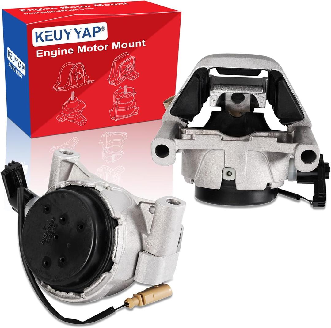 2Pcs Engine Motor Mount Compatible with A6 Quattro & for A7 Quattro 2012-2018 & for A8 Quattro 2013-2018 Transmission Mount Set, Replace A70022 4G0199381NT