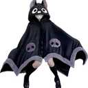 Cute Bat Blanket Hoodie, Wearable Bat Blanket Adult for Halloween Cosplay, Soft Hooded Bat Cape for Women
