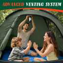 Tents for Camping 2/3 Person with Rainfly - Camping Tent Waterproof Windproof Easy Setup, Portable Double Layer Outdoor Dome Tent, Backpacking Tents for Adventure Backyard Hiking