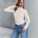Trendy Queen Women's Turtleneck Long Sleeve Shirts Basic Underwear Tops Winter Clothes 2026 (Beige, XS)