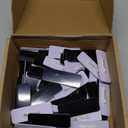 Breling Name Tags with Pins 1 x 3 Inches Blank Name Tags Reusable ID Badge Holders with Clip for Office Workers Students Employee Custom(Black)