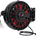 Retractable Extension Cord Reel, 45 FT, Heavy Duty 12AWG/3C SJTOW Power Cord, with Lighted Triple Tap Outlet, 15 Amp, Swivel Bracket for Ceiling or Wall Mount,UL Listed