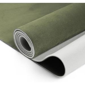 Suede Fabric 150G Headliner Fabric 84.65"L x 57.09"W Interior Trim DIY Roof Repair Replacement Foam Backing for Car RV SUV Automotive Green 1 Pcs