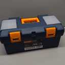 Anyyion 17 inch Tool Box with Removable Tray, Small Parts Box On The Lid is Removable, Tray Can be Removed and Combined at WillInternal Size:16.3"L*7.8"W*6.5"H