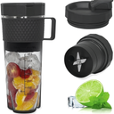 Portable Blender, Yidata Personal 16 Oz Rechargable Smooth with Ultra-sharp Blades Handheld Blender for Travel, Office & Sports (Black)
