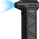 Compressed Air Duster, 130,000RPM Multi-Functional Electric Blower with 4-Speed Adjustable Settings for Dust Removal, Blowing & Suction Ideal for Cars, Computers, Keyboards, and OutdoorsBlack