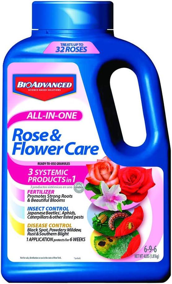 BioAdvanced All-In-One Rose and Flower Care Fertilizer, Granules, 4 lb