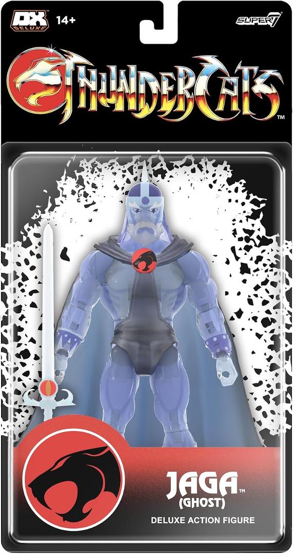 Super7 Deluxe Thundercats Ghost Jaga - 7" Thundercats Action Figure with Accessories - Classic Cartoon Collectibles and Retro Toys | Thundercats 7 Inch Action Figure Deluxe - Ghost Jaga