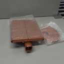 deweisn Dresser Mount Tri-Fold Lighted Vanity Mirror with 21 LED Lights, Touch Screen and 3X/2X/1X Magnification, Two Power Supply Modes Make Up Mirror,Travel Mirror (Rose Gold)