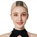 Lace Wig Cap for Women,Adjustable Wig Grip Cap with Velvet Band for Keeping Wigs In Place,Non Slip Caps Make Your Wigs Be Glueless(Nude)
