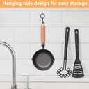 Mini Cast Iron Skillet, 4.3 inch Mini Egg Frying Pan Melting Pot with Double Drip Spouts, Small Frying Pan Oil Heating Pan Milk Butter Warmer Pot with Wood Handle for Indoor Outdoor Cooking