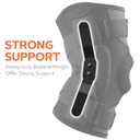 Hinged Knee Brace for Knee Pain Knee Braces for Meniscus Tear Knee Support with Side Stabilizers for Men and Women Patella Knee Brace for Arthritis Pain Running Working Out Black (XXX-Large)