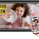 64GB 15.6" Frameo Digital Picture Frame WiFi, Large Electronic Photo Frames 1920 x 1080 IPS FHD Touch Screen, Send Photos from Your Phone from Anywhere, Best Gifts for Parents and Grandparents
