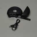 Electric Nail Clippers for Adults Seniors, 3 Speeds Strong Power Automatic Nails Clipper with Polisher and LED Light, Rechargeable Clippers for Thick Toenails Fingernails (Black)