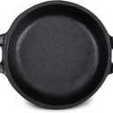 Mini Cast Iron Skillets 5 x 5 x 1.3 Inch Cast Iron Pan Small Ramekin Set Black Casserole Dish Cookware Oven Safe Mini Skillets for Kitchen Indoor Outdoor Picnic (1 Pack)