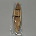 STOBOK Wooden Boat Model 9.84 Inch Small Rowboat Craft Natural Desktop Ornament for Home Office Bedroom Decoration (25.00X5.00X4.50CM)