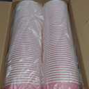 Nuenen 300 Pcs 300 Pcs 8 oz Easter Ice Cream Paper Cups Bulk Disposable Dessert Cups Solid Color Paper Dessert Bowls for Snack Sundae Spring Party Favors Ice Cream Bar Supplies (Pink)