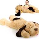 HyDren 55 Inch Giant Puppy Dog Stuffed Animal Large Soft Plush Pillow Huge Toy for Girls Boys Adults Birthday Holiday Presents