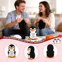 Mini Birthday Gifts for Husband Men Handmade Positive Crochet Penguin