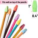 500 x Mr. Pen- Pencil Erasers Toppers, 500 Pack, Colorful, Latex Free, No Smudge, Mr Pen Erasers for Pencils, Bulk Pencil Eraser Caps, Teachers as School Supplies, Classroom Set for Kids