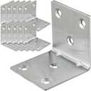 20PCS L Brackets Corner Bracket 2"x2"x2", Heavy Duty Corner Brace for Wood, Right Angle Brackets, 50MM 2Inch Wide 90 Degree Bracket for Wooden Frame Furniture Shelves Chairs