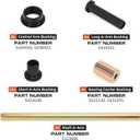 Rear Left and Right A-Arm Bushing Shafts Kit Replacement for Polaris Sportsman 400 450 500 600 700 800 Replace # 5020826 5434548 5434551 5133806 5434550